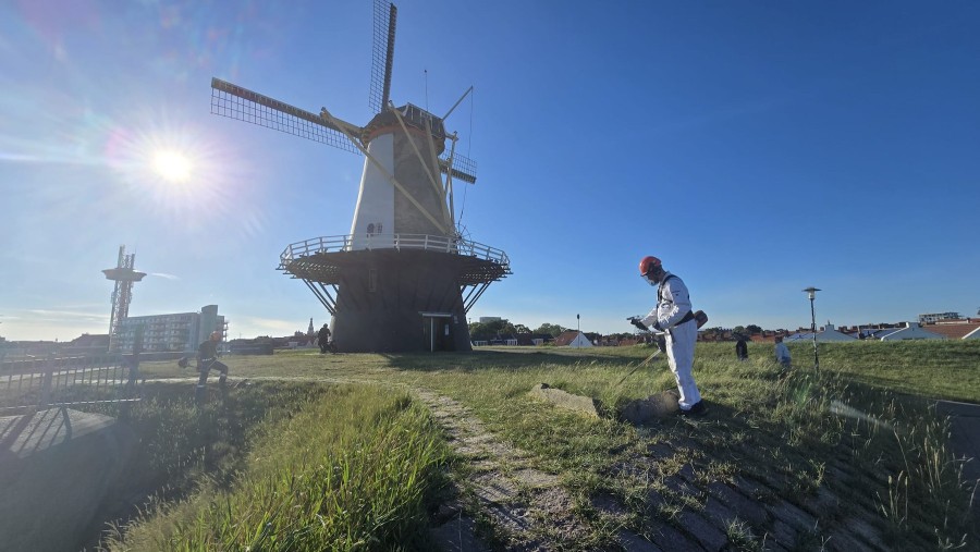 Onderhoud aan 143 Oranjemolen bunker en 502 Distel