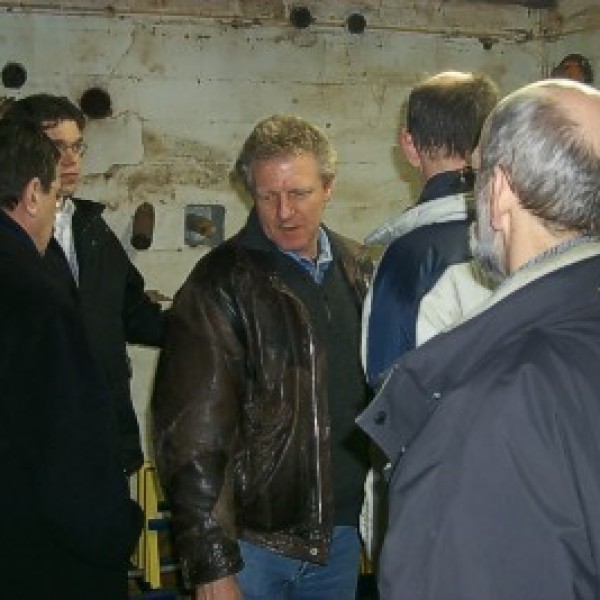 Na afloop werd er nog wat nagepraat in de bunker zelf.