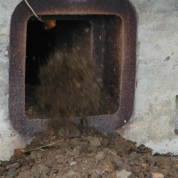 De grond moet uit de bunker.